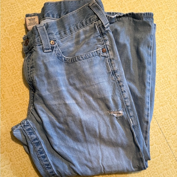 Vintage True Religion Men's Blue Jeans with Distressing - Picture 4 of 11